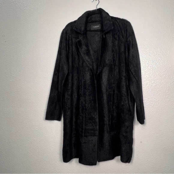 Liverpool Los Angeles Women's Black Collared Open Front Jacket Size 1X - Picture 3 of 6